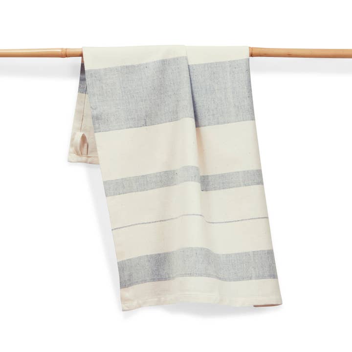 Sustainable Threads - Wholesale Tea Towel - BLUEBERRY Kitchen Towel, Handwoven Cotton