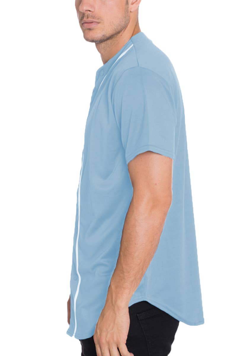 WEIV - Vente Chemise à col boutonné – homme - Maillot de baseball unisexe1