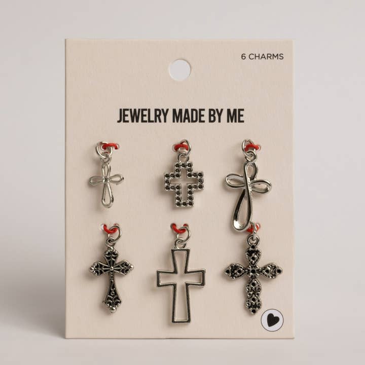 Classic Cross Charms 6pc for wholesale by Jewelry Made by Me