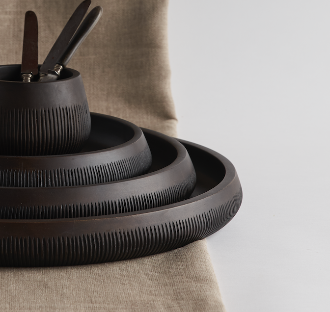 The Collective - Wholesale Decorative Tray - Chiseled Leila Small Tray1