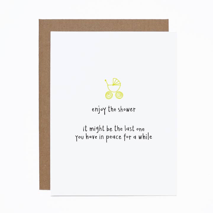 Shower Card for wholesale by carolyndraws