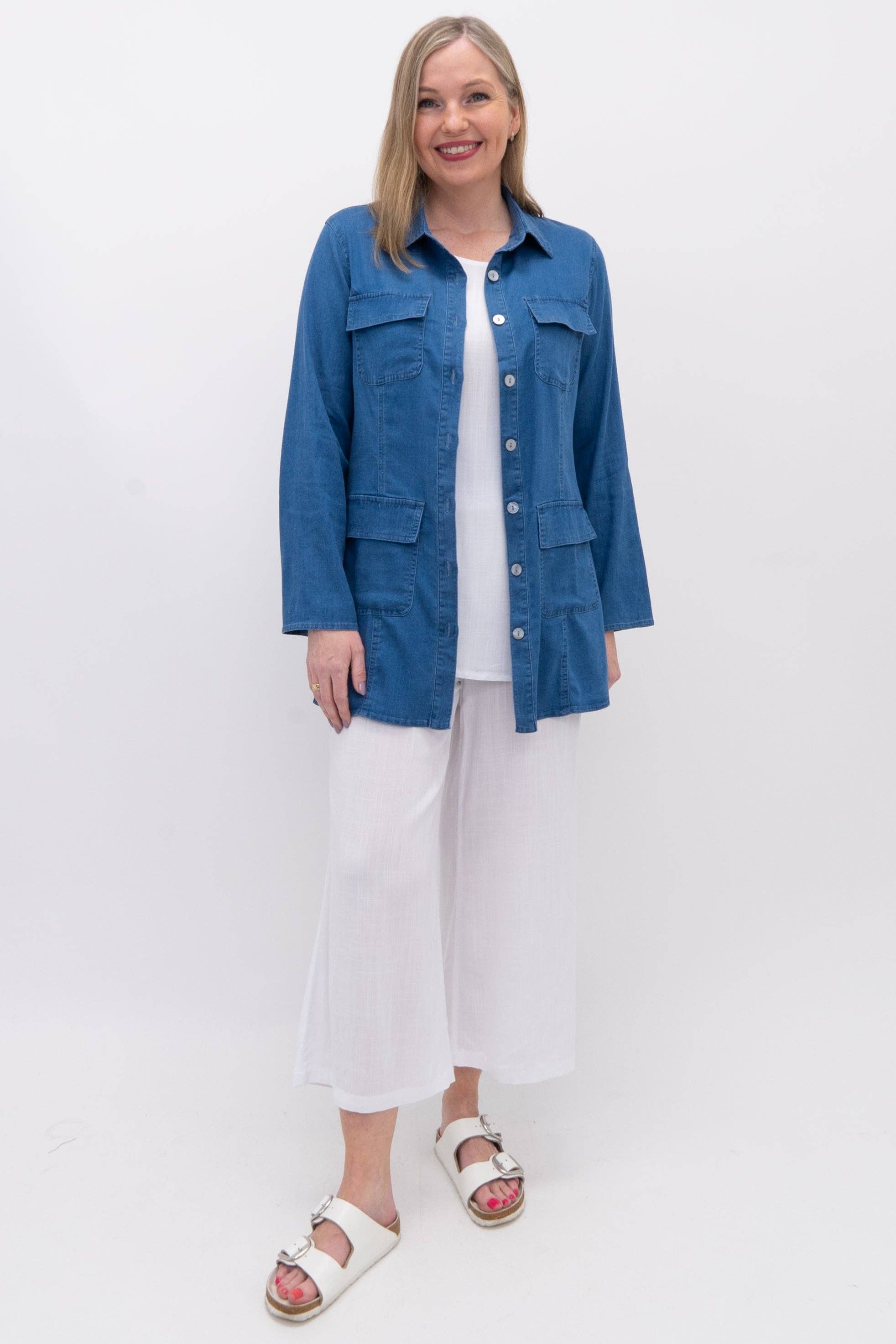 Blue Sky Clothing Co LLC - Vendita all'ingrosso Giacca - Donna - Giacca Kelly, Denim Leggero in Tencel1