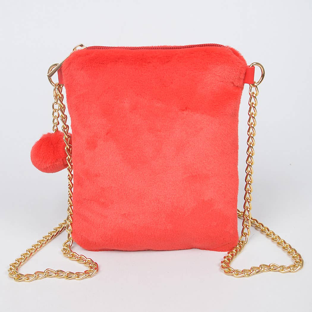 3AM BY H&D ACCESSORIES - Wholesale Clutch Bag - Women's - Faux Solid Fur Mini Clutch11