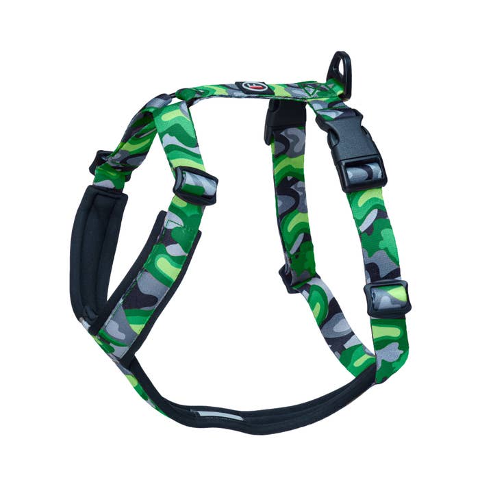 FINNERO – Arnês – Cão por atacado – FINNERO CAMOCOLOR peitoral Y ajustável para cães, 3 cores2