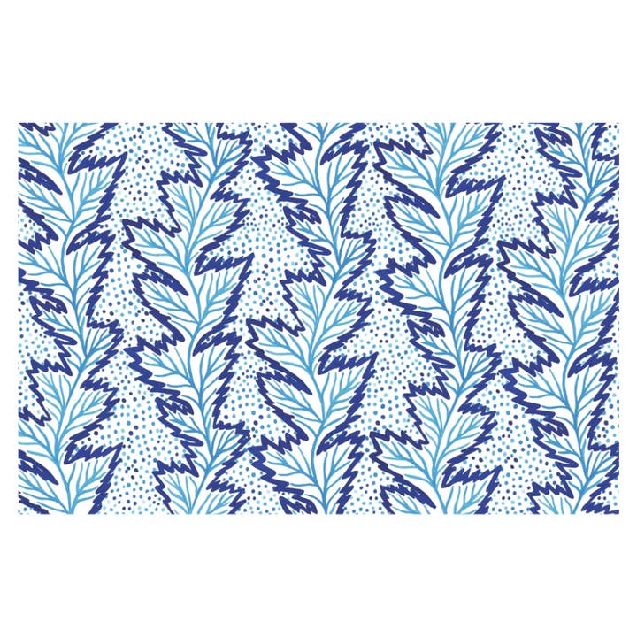 Blue Nettle Paper Placemat Pad | Set of 24 for wholesale by Lucy Grymes Designs