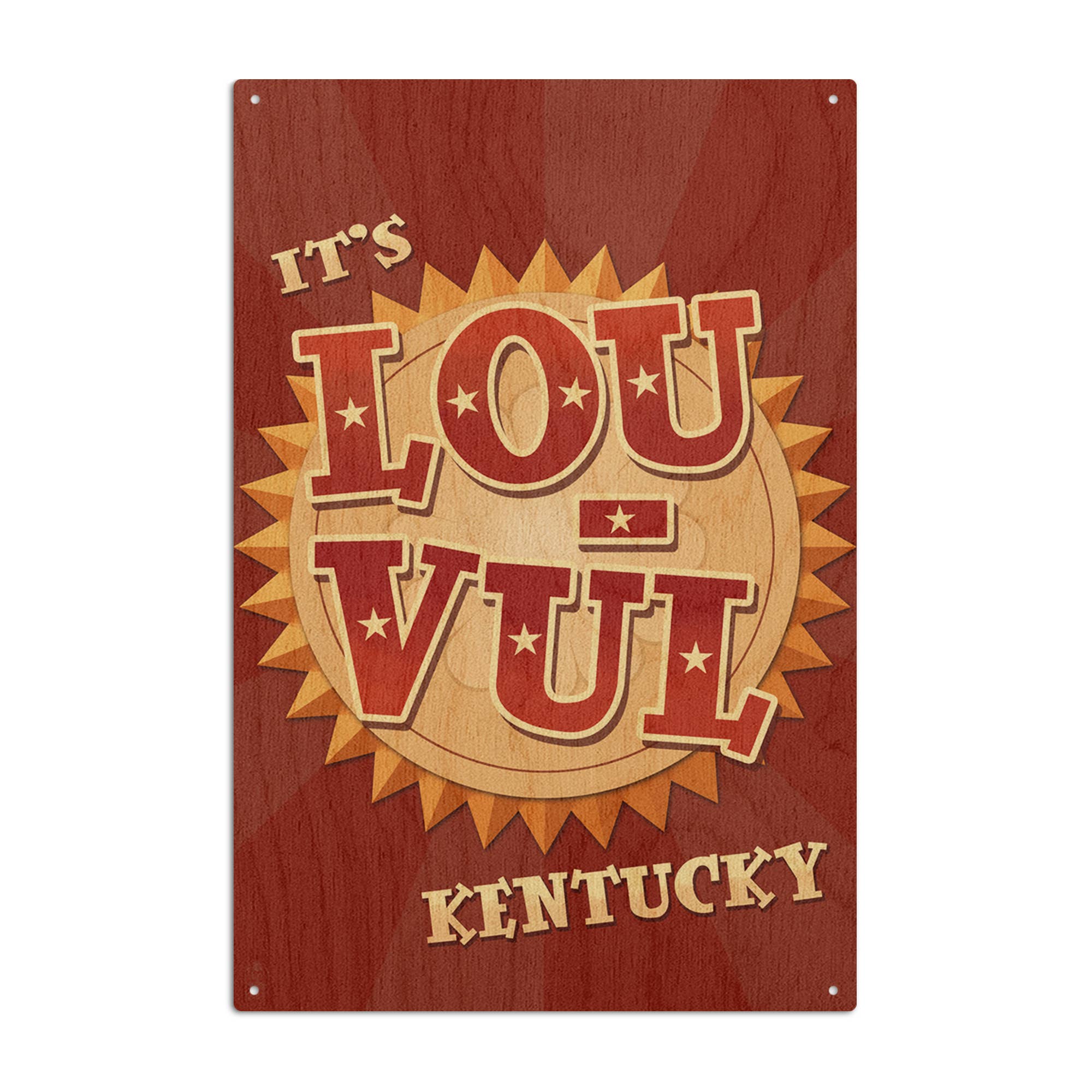 Lantern Press - Wholesale Wood Wall Art - WOOD SIGN ART Louisville, Kentucky, Lou Vul0