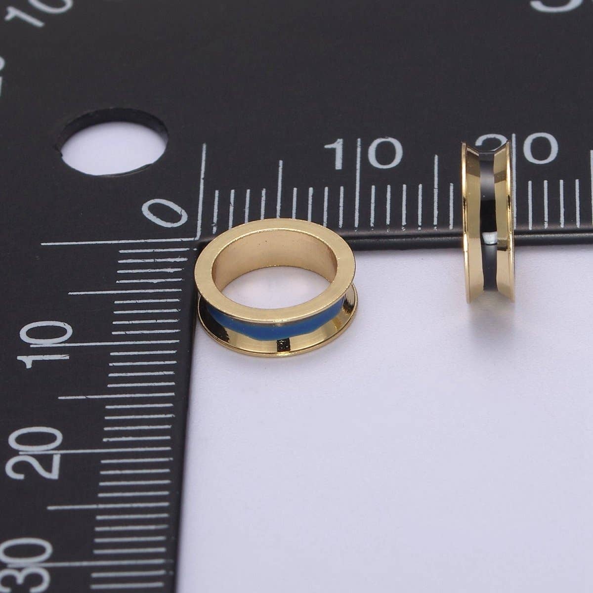 Aim Eternal - Wholesale Beads - 14K Gold Filled Rondelle Big Hole Spacer Beads, Large Hole Spacer Beads, Sliding Beads for Charm Necklace Bracelet B-1414