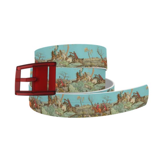 Ceinture renard Hunt avec boucle marron pour la vente par C4 Belts & Accessories