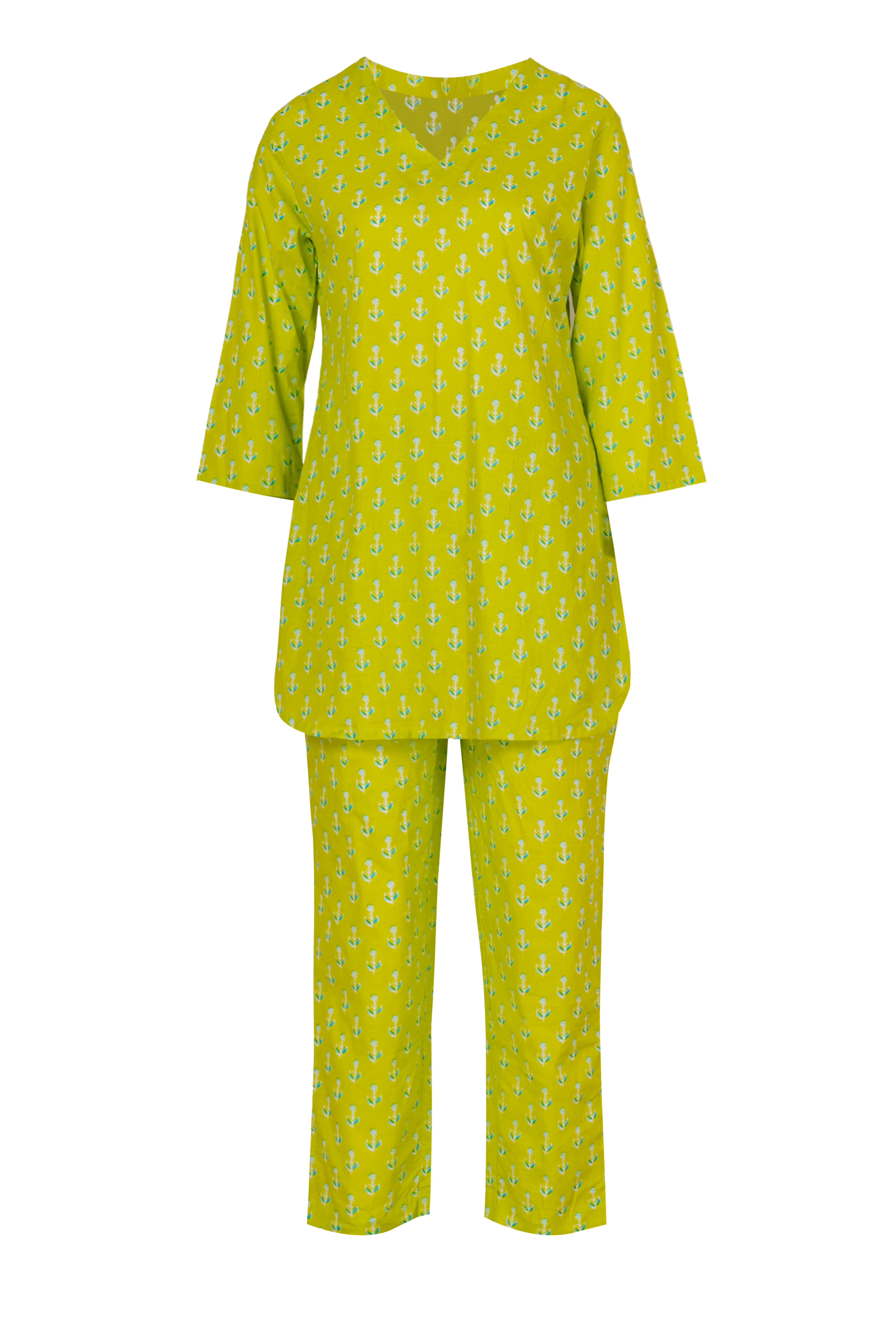 Ariastop.com corporation - Wholesale Lounge Set - Women's - Women’s Printed Cotton Loungewear Set1