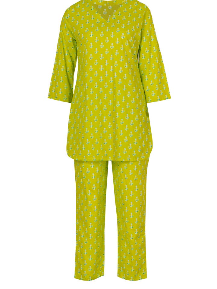 Ariastop.com corporation - Wholesale Lounge Set - Women's - Women’s Printed Cotton Loungewear Set1