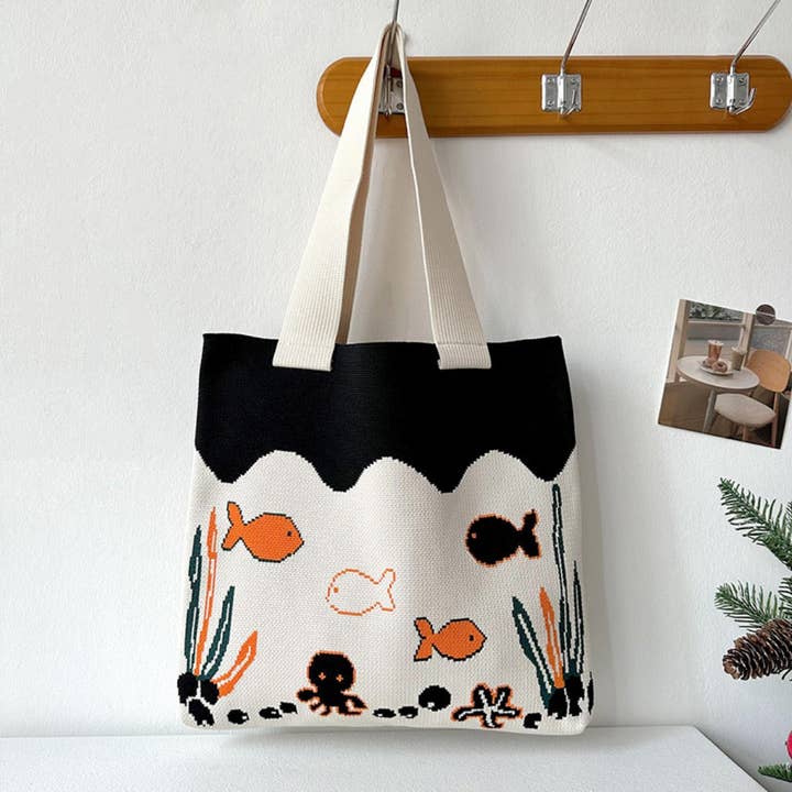 Funkyrel® Atzbranding Limited - Wholesale Tote Bag - Women's - Cosbai - Undersea World Theme Shoulder Bag