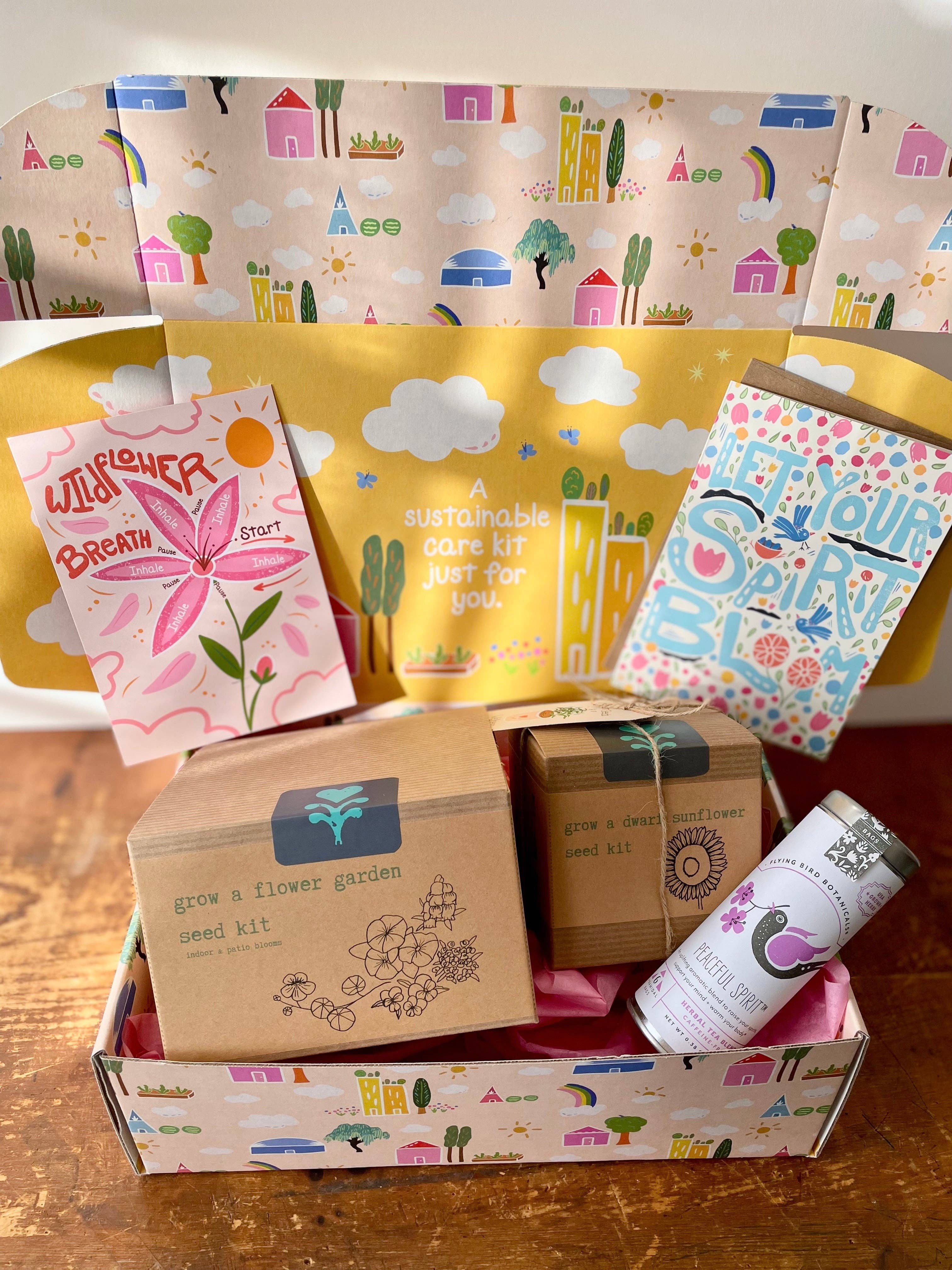 UpRoot Design Studio - Wholesale Plant seeds - "Blooming Wellness" Sunflower Garden Gift Box (Grow & Bloom)10