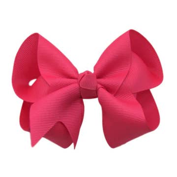 The Solid Bow - Wholesale Hair Bow - Kids - 4 inch Solid Grosgrain Bow22