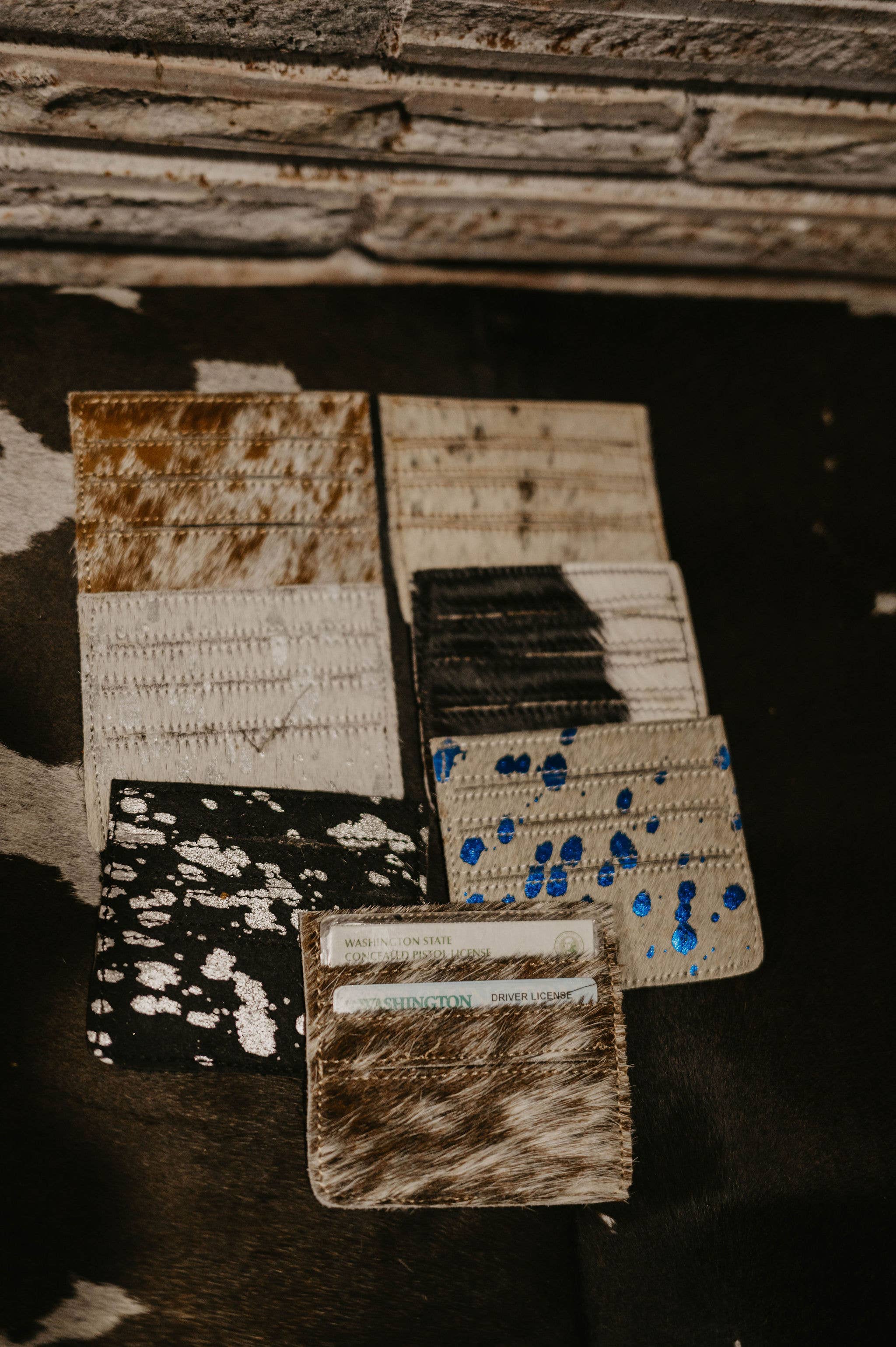 FRINGE & LUXE - Vente Porte-cartes – femme - Porte-cartes en peau de vache1