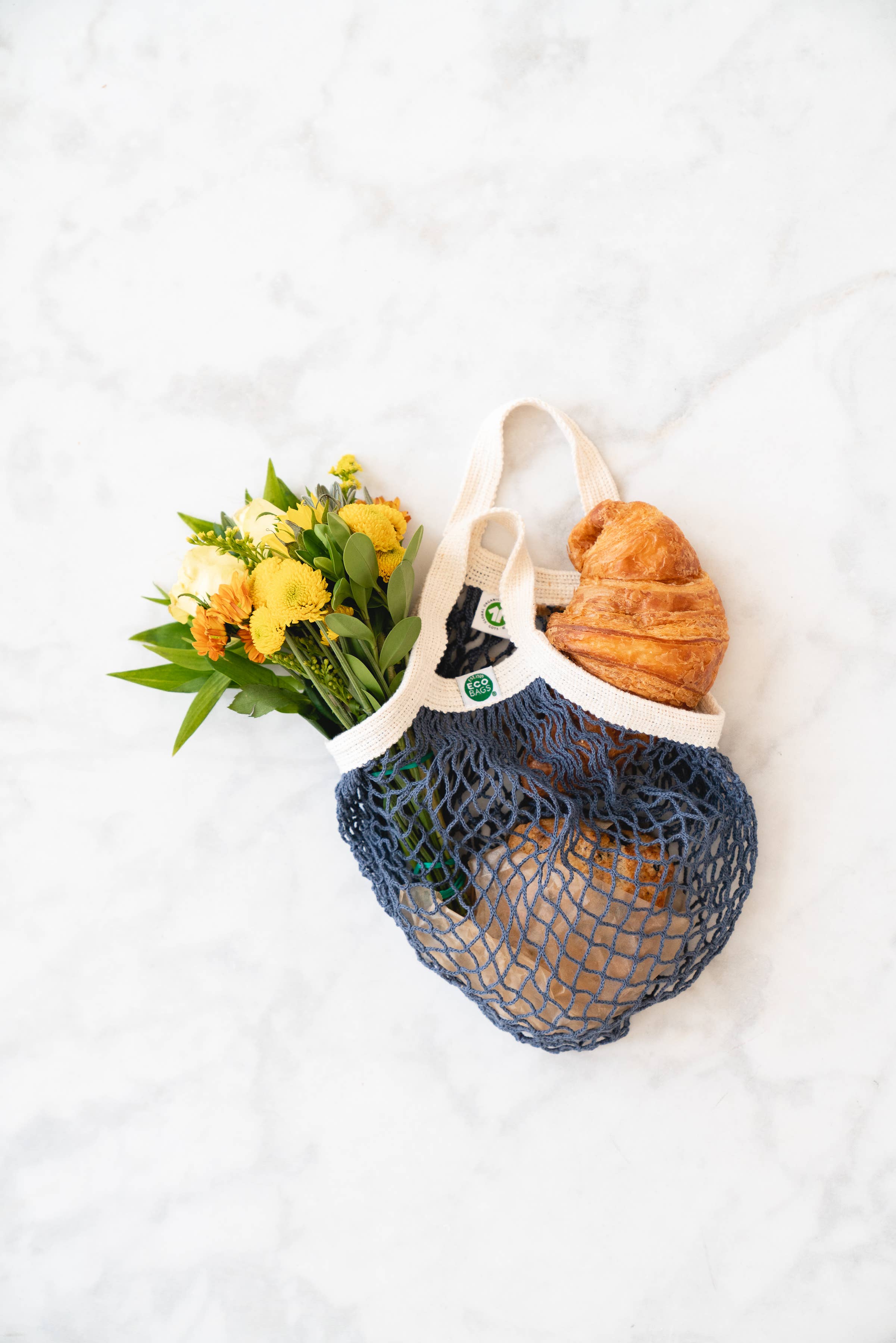 ECOBAGS – wholesale Top handle bag – women's – Organic Cotton Mini String Bag