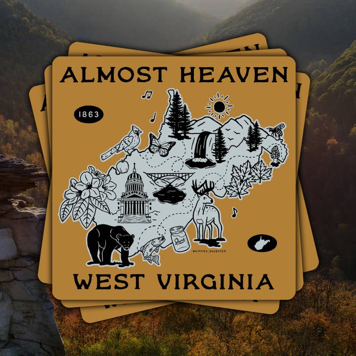 WV // sticker for wholesale by Hippie’s Daughter