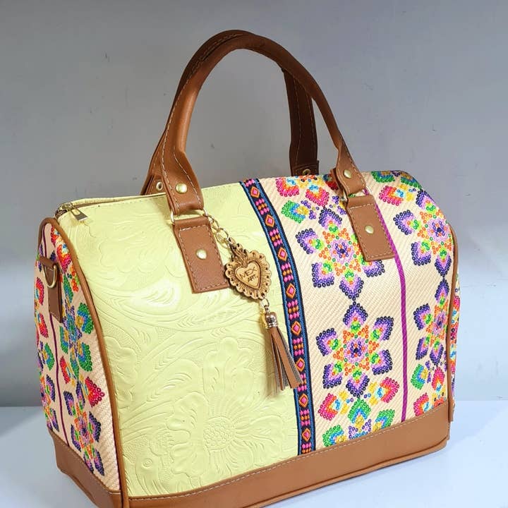 GMCE Global Trading, LLC - Wholesale Satchel - Women's - Artisan Handcrafted Satchel Embroidered Jute Bag3