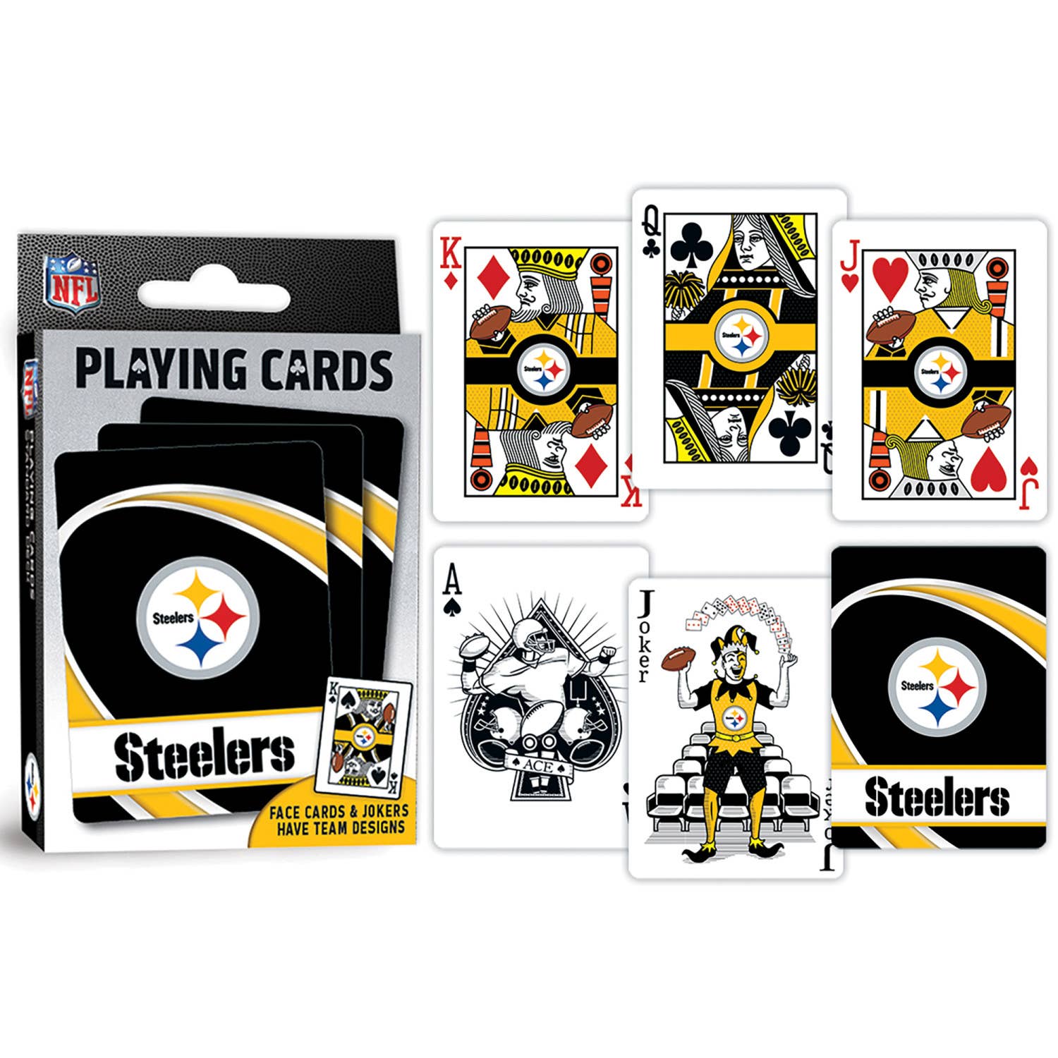 Masterpieces Puzzles - Wholesale Playing Cards - Pittsburgh Steelers Playing Cards2