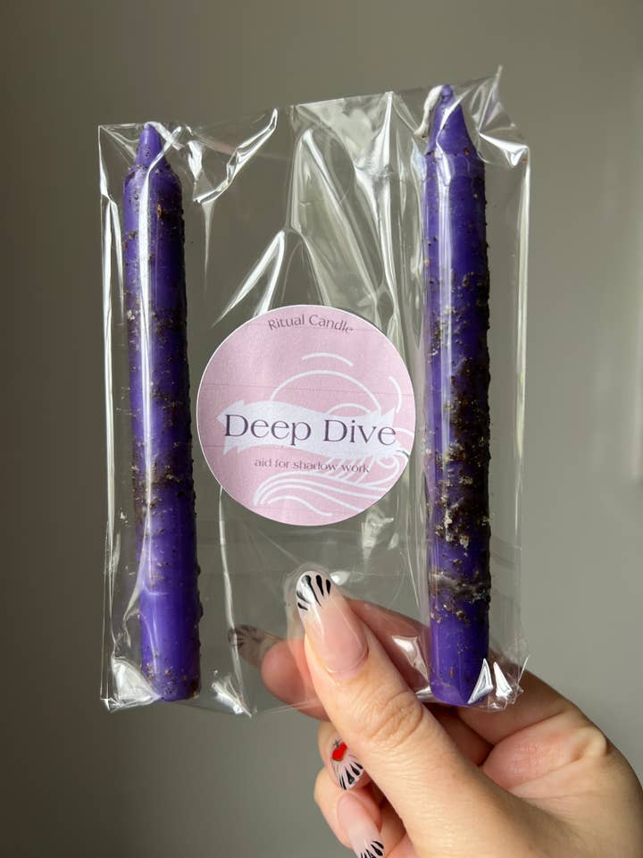Deep Dive Ritual Candle for wholesale by Sapphire & Sage