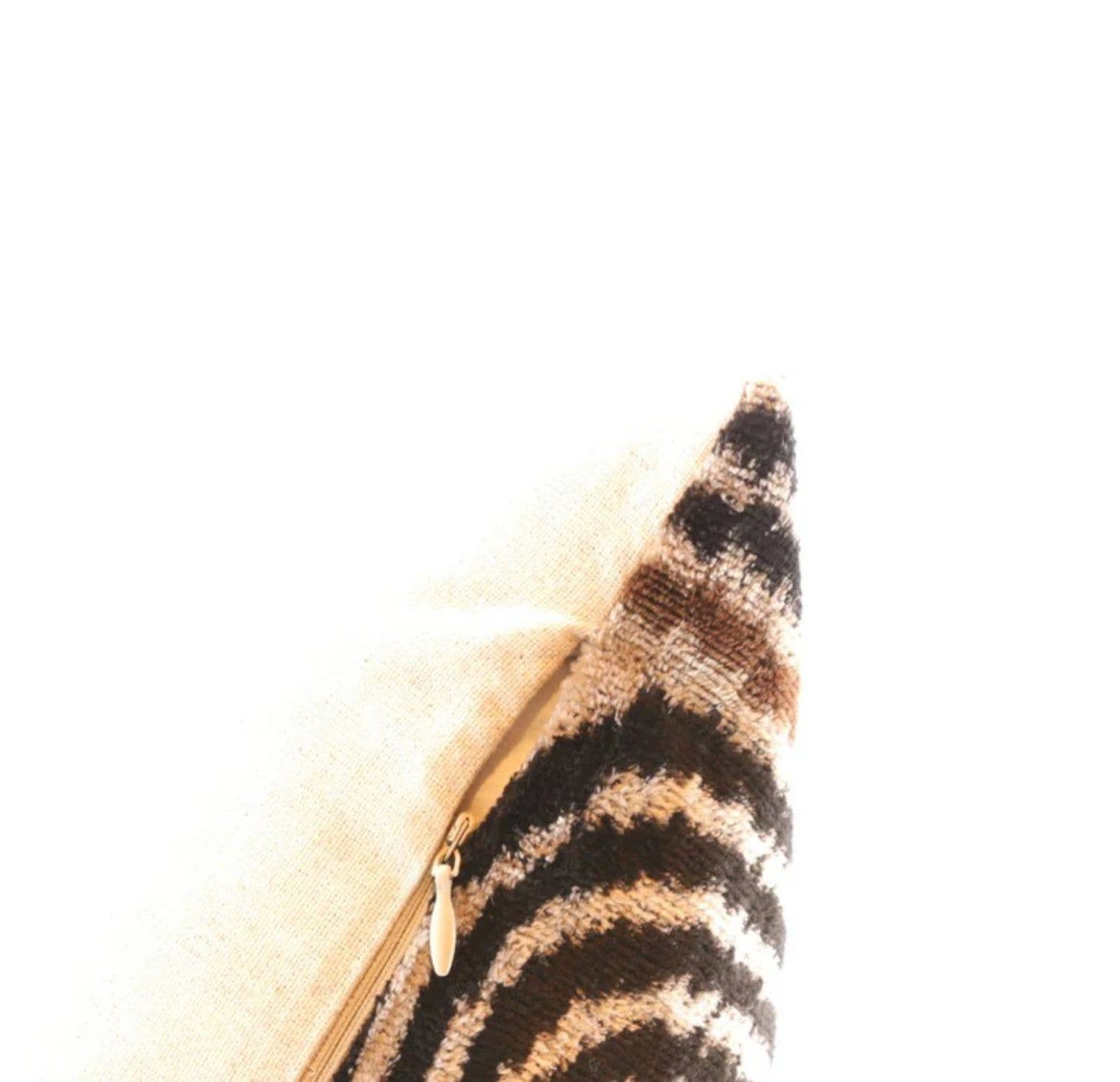 Canvello - Vente Coussin décoratif - Coussin en velours fait main 16x24 rayures arc-en-ciel4