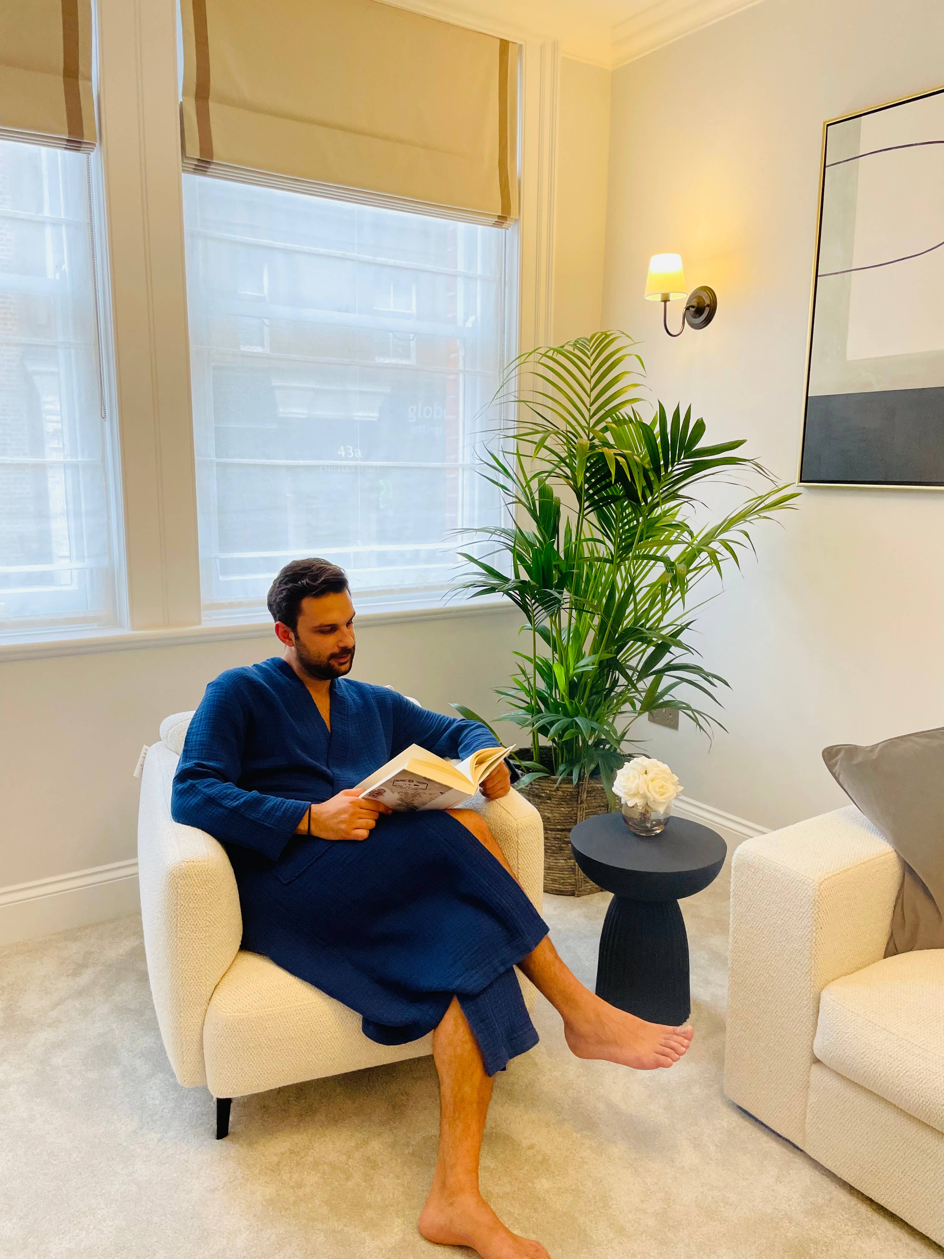 The Kurtis London - Vendita all'ingrosso Vestaglia - Donna - Vestaglia in mussola di cotone 100%, colore rosa antico5