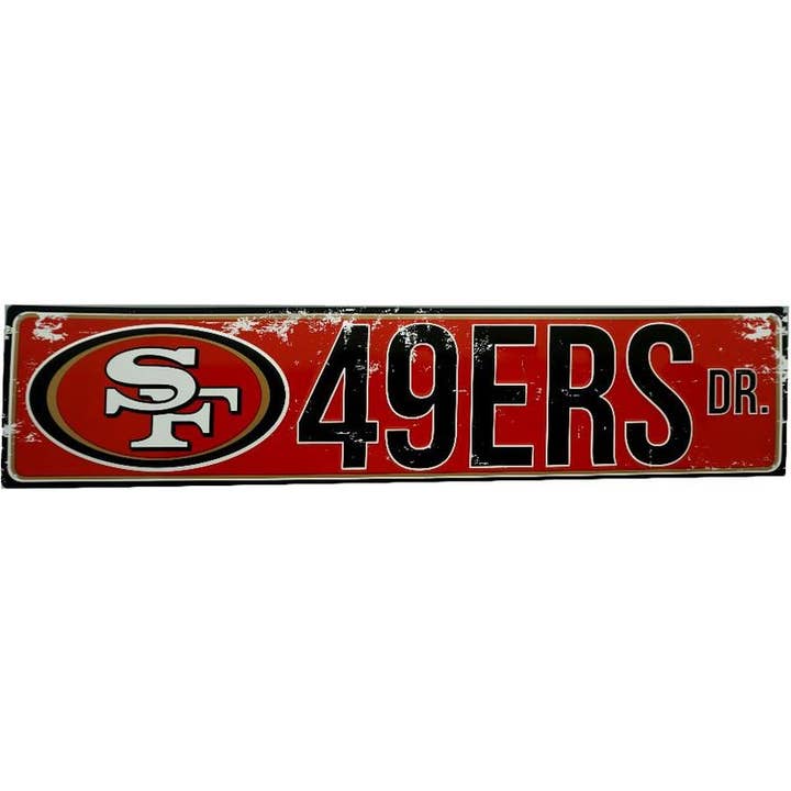 Cartello stradale dei San Francisco 49ers per la vendita all'ingrosso da parte di Signs 4 Fun