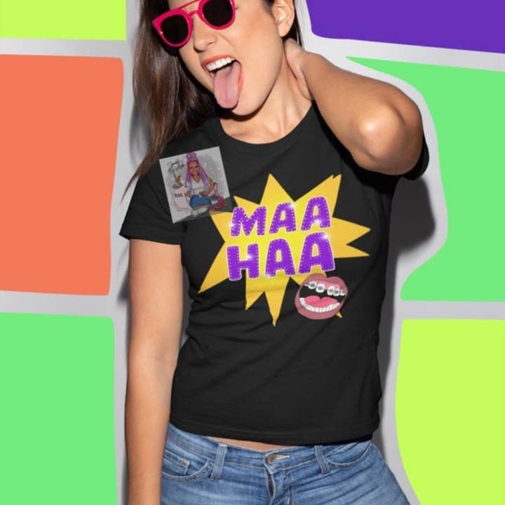 Tee Nostalgia para Criança Maa Haa 90 por atacado de Sparkle By Asha