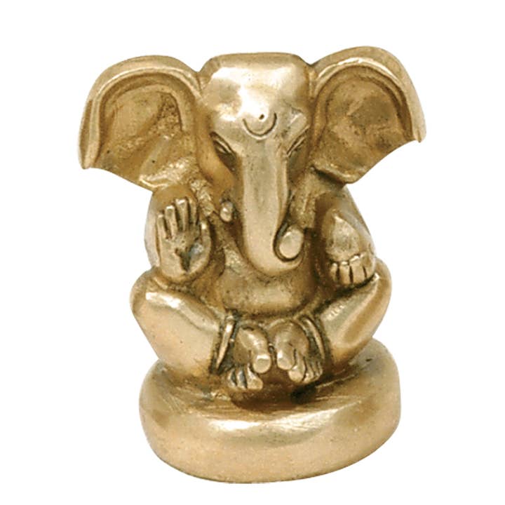 Ganesha Statue w/Large Ears - 2.25" for wholesale by Triloka