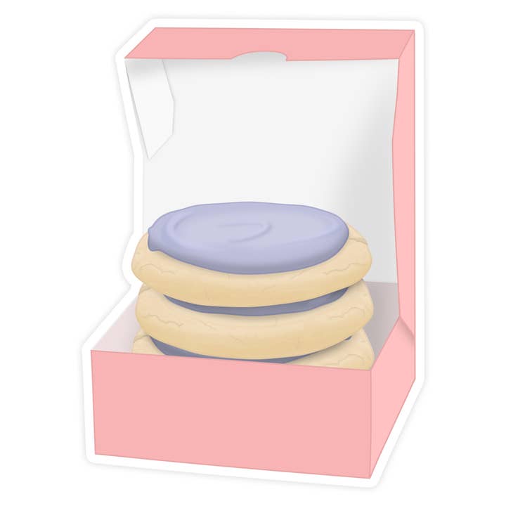 Box of Sugar Cookies Sticker for wholesale by Shop Trimmings