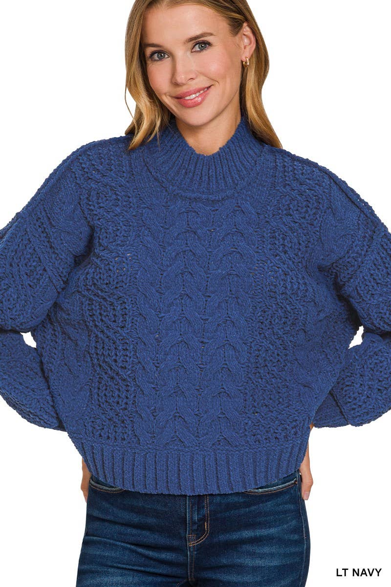 Vanilla Monkey - Wholesale Knit Sweater - Women's - Cable Knit Sweater2