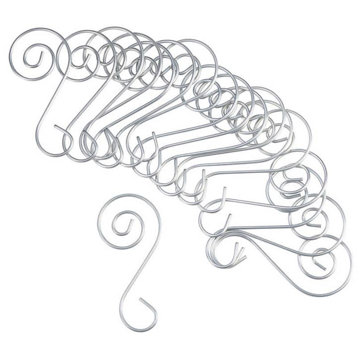 Factory Direct Craft – wholesale Ornament – Spiral Christmas Ornament Hooks (20 hangers) - Select Color