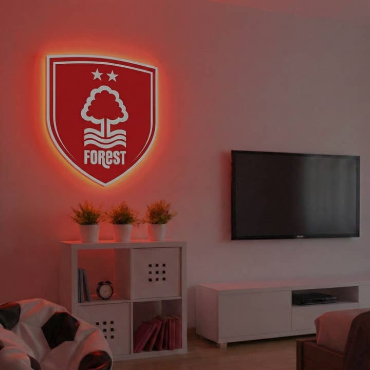 Nottingham Forest Badge LED Backlit Wallpop for wholesale by Themed