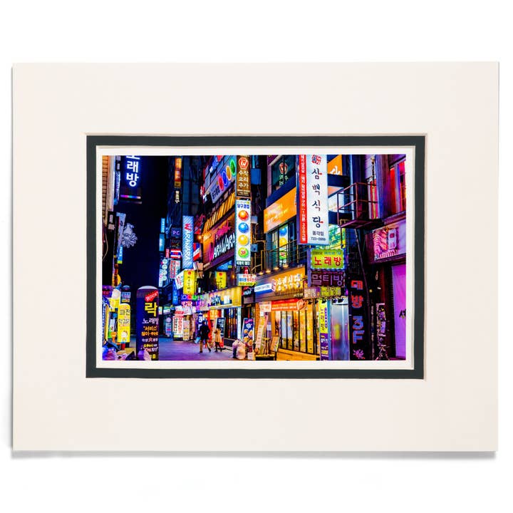 STAMPE OPACHE Seul, Corea del Sud, Luci al Neon & Insegne per la vendita all'ingrosso da parte di Lantern Press