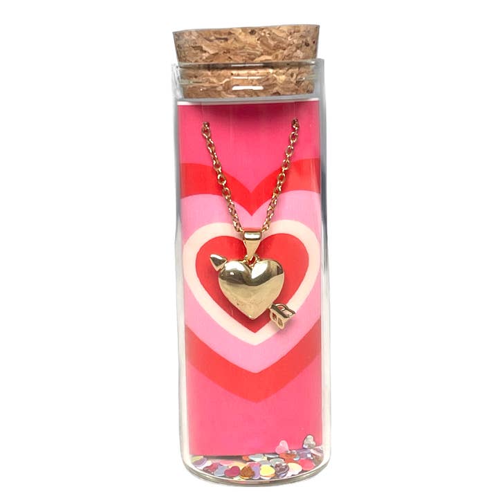 L Rae Charm - Wholesale Pendant/Charm Necklace - Valentine | Heart Arrow Charm Necklace