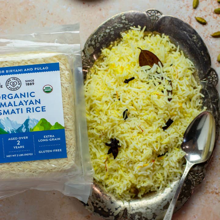 Pure Indian Foods - Wholesale Rice - Himalayan Basmati Rice Aged 2 Years, Certified Organic - 2 l