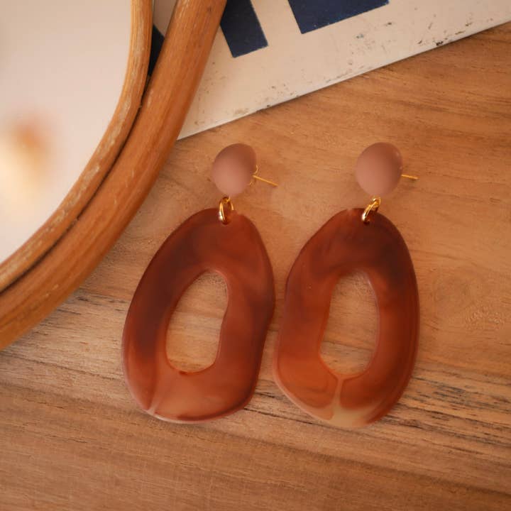 Azeria Création - Vente Boucles d'oreilles pendantes - Boucles d'oreilles Luz7