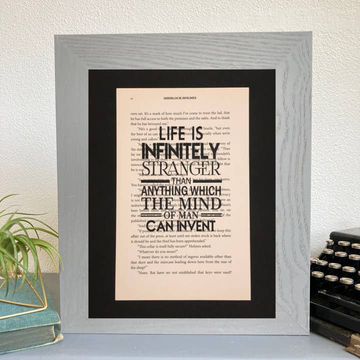 Sherlock Holmes: Life is Infinitely Stranger for wholesale by Book Page Art