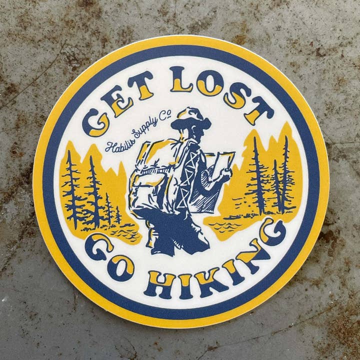 Bliv Væk Gå Vandretur - Vinyl Klistermærke for engroshandel hos Habilis Supply Co