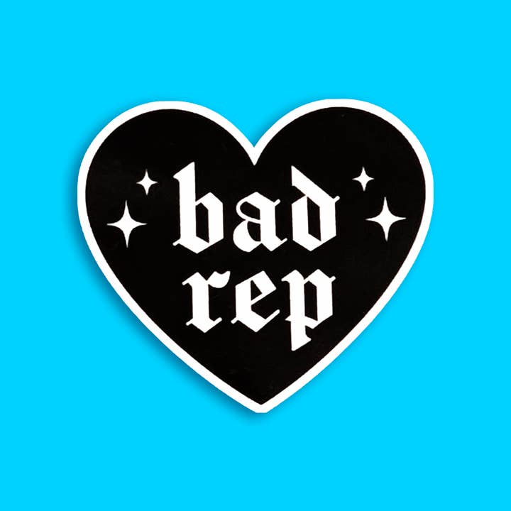 Bad Rep Vinyl Waterproof Sticker for wholesale by Bad Artist Co