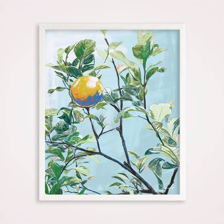 "Lake Como Lemon" Print for wholesale by Sarah Schools Art