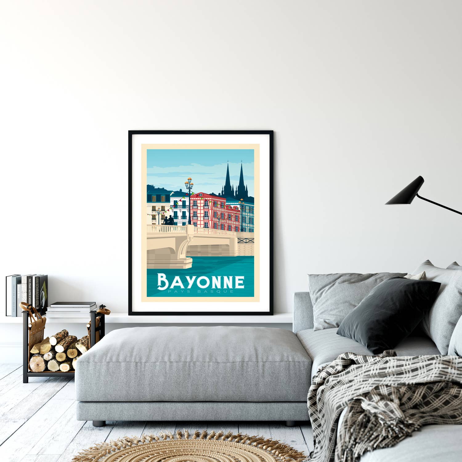 Olahoop Travel Posters - Wholesale Poster - Bayonne Basque Country - France travel poster6