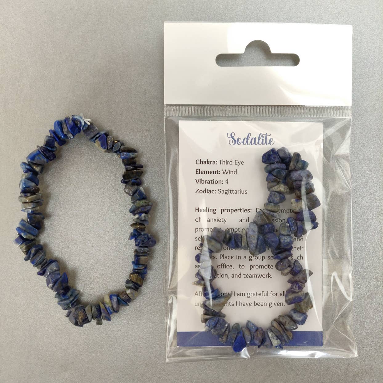 Rare Gear - Wholesale Beaded bracelet - Chip Gemstone / Crystal Stretch Bracelet with FREE Info Card16