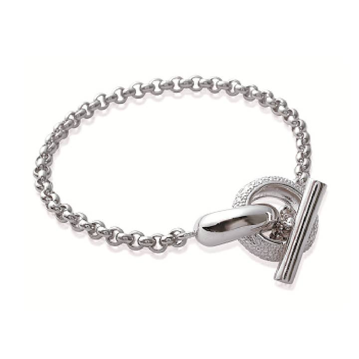 Chantel 925 Sølv Pl Rhodium armbånd med Cubic Zirconia for engroshandel hos Jewelry Private Label