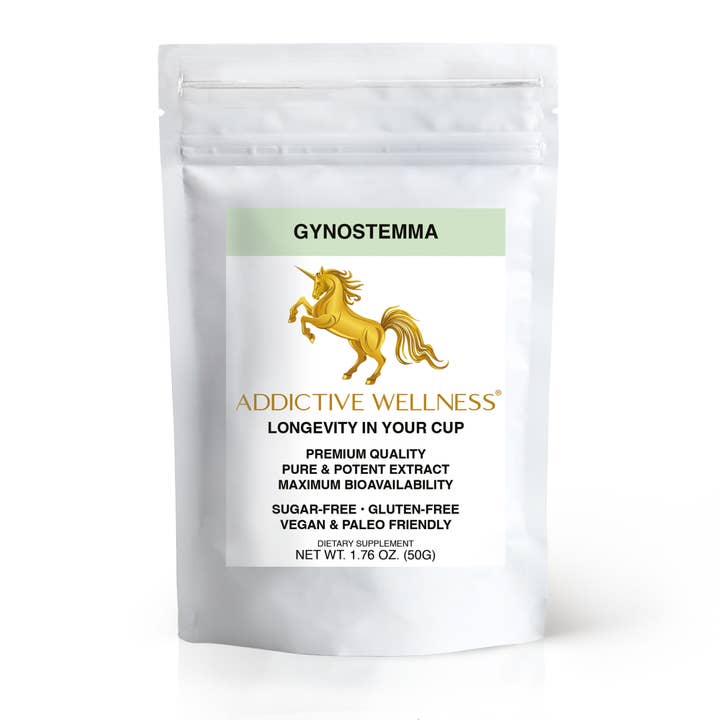 Addictive Wellness - Vendita all'ingrosso Tisane salutari e depurative - Polvere di Estratto di Gynostemma | Adattogeno Concentrato 10:1