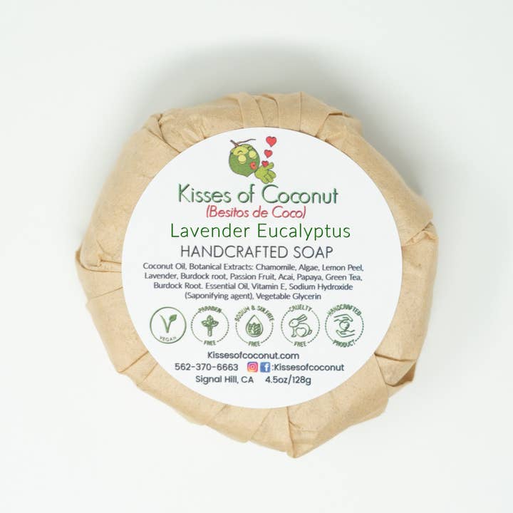 Sabonete lavanda eucalipto por atacado de Kisses of Coconut