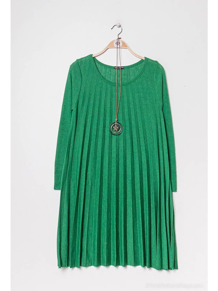 P&R STAR – Großhandel Kleid – Damen – Plissiertes Strickkleid35