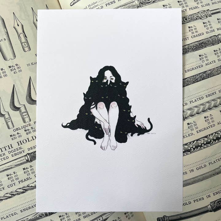 Stupid Animal Shop - Wholesale Art Print - Familiars - 5x7" print1