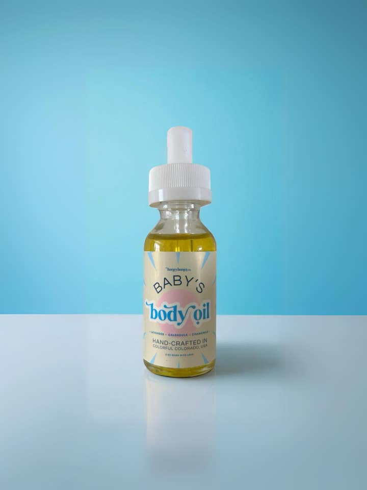 Aceite Corporal para Bebés - Cuidado de la Piel Limpio para Recién Nacidos y Niños para venta al por mayor de Honey Bones Co. | Botanical-Based Home + Body Care