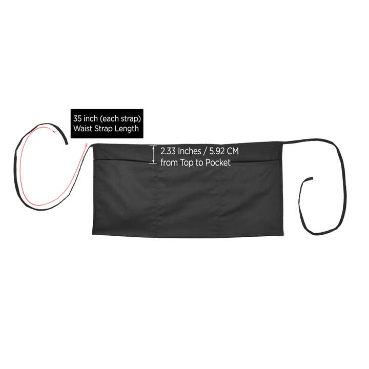 Dalix - Wholesale Apron - DALIX 24" Large Aprons Bartender Money Kitchen 3 Pockets6