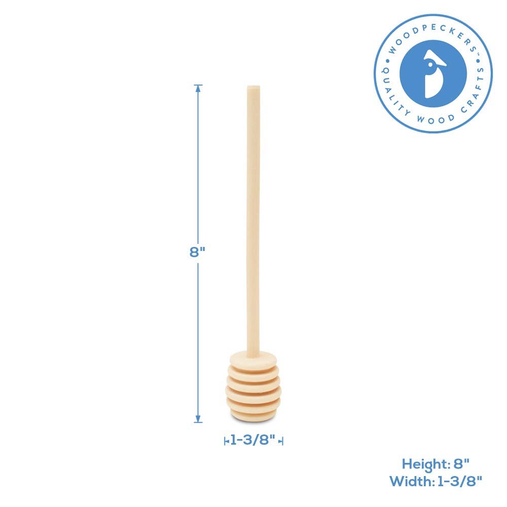 Woodpeckers Crafts - Wholesale Honey Dipper - Wood Honey Dipper4